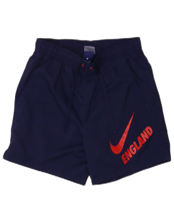 Nike Bañador con gráfico para hombre, talla pequeña, poliéster azul marino