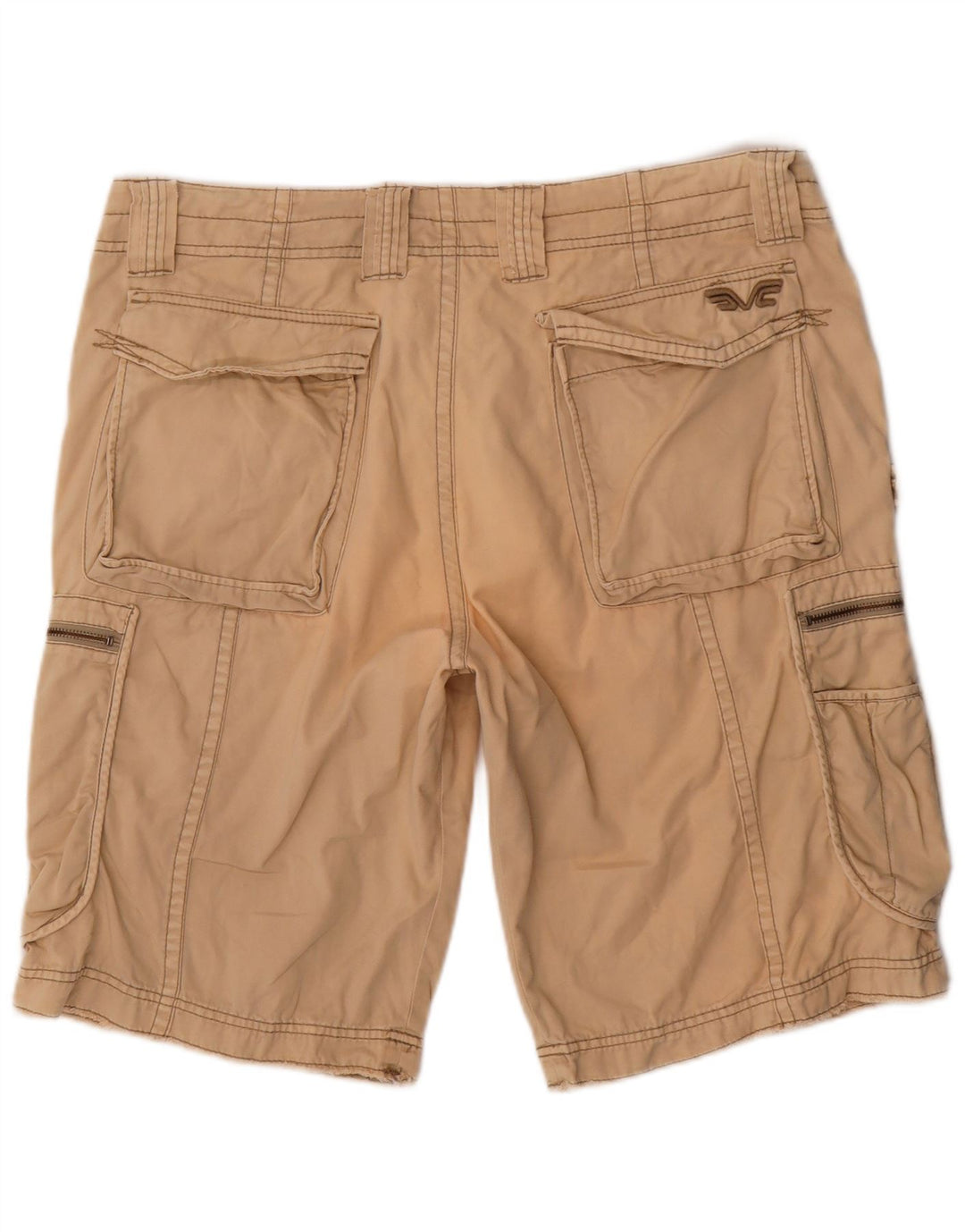 French Connection Pantalones cortos tipo cargo para hombre W38 XL Algodón beige
