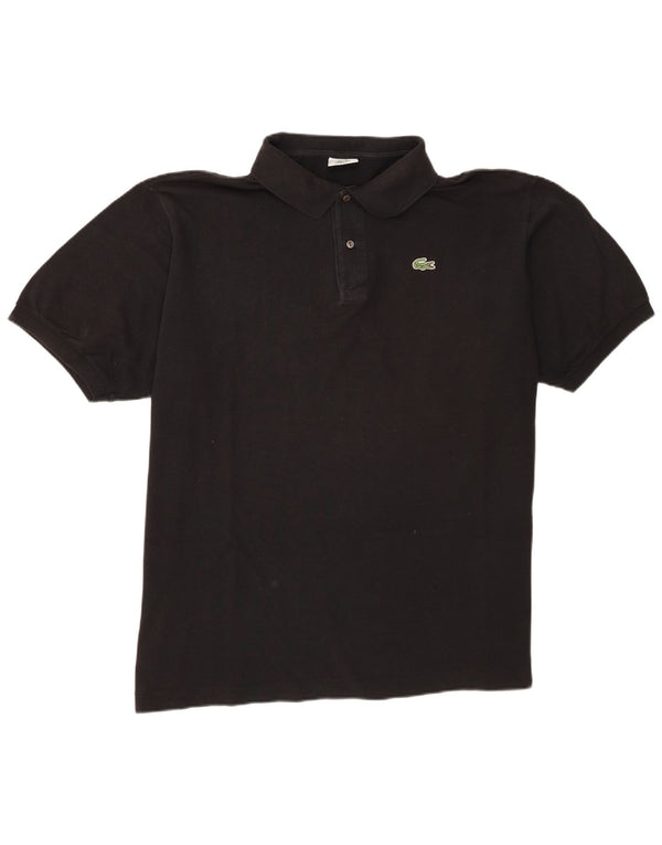 Polo Lacoste para hombre talla 8 3XL algodón negro