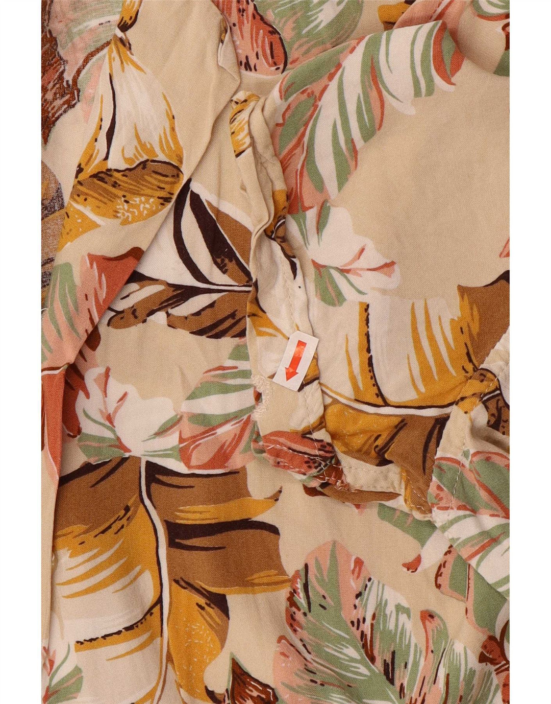 Camisa Marrakech Hombre Algodón Floral Beige Medio