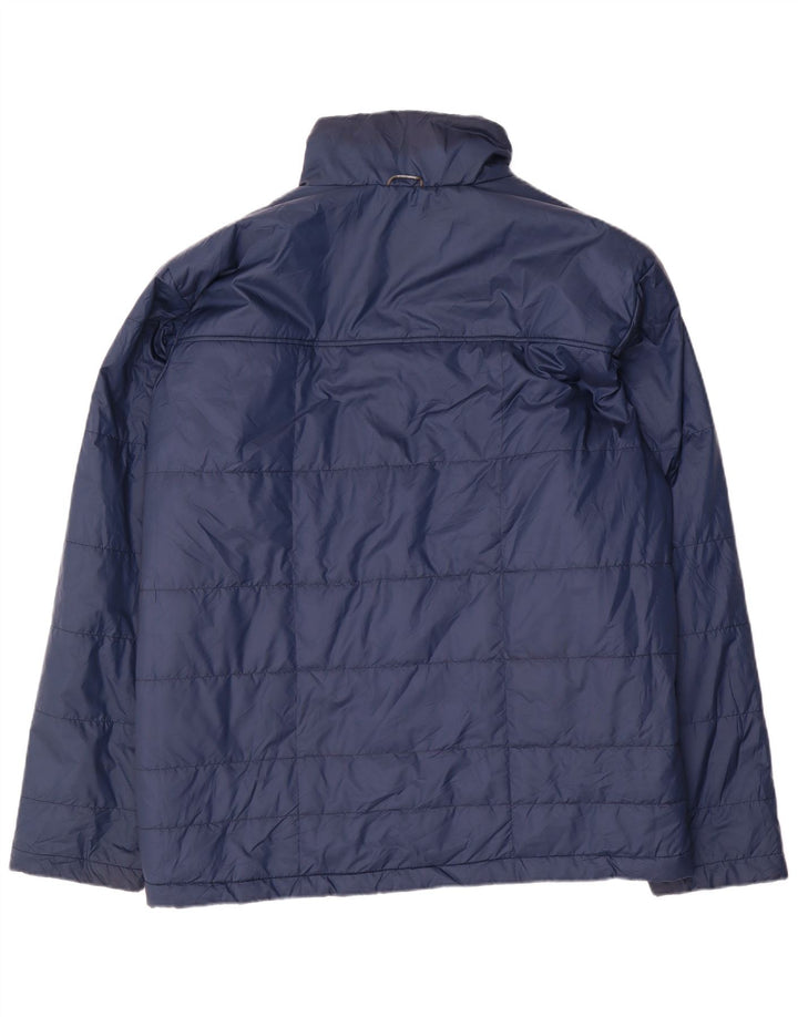 Columbia Chaqueta acolchada alta para hombre UK 44 2XL Poliéster azul marino