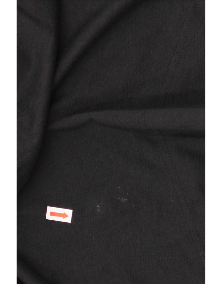Nike Camiseta gráfica de manga larga para hombre, talla grande, color negro