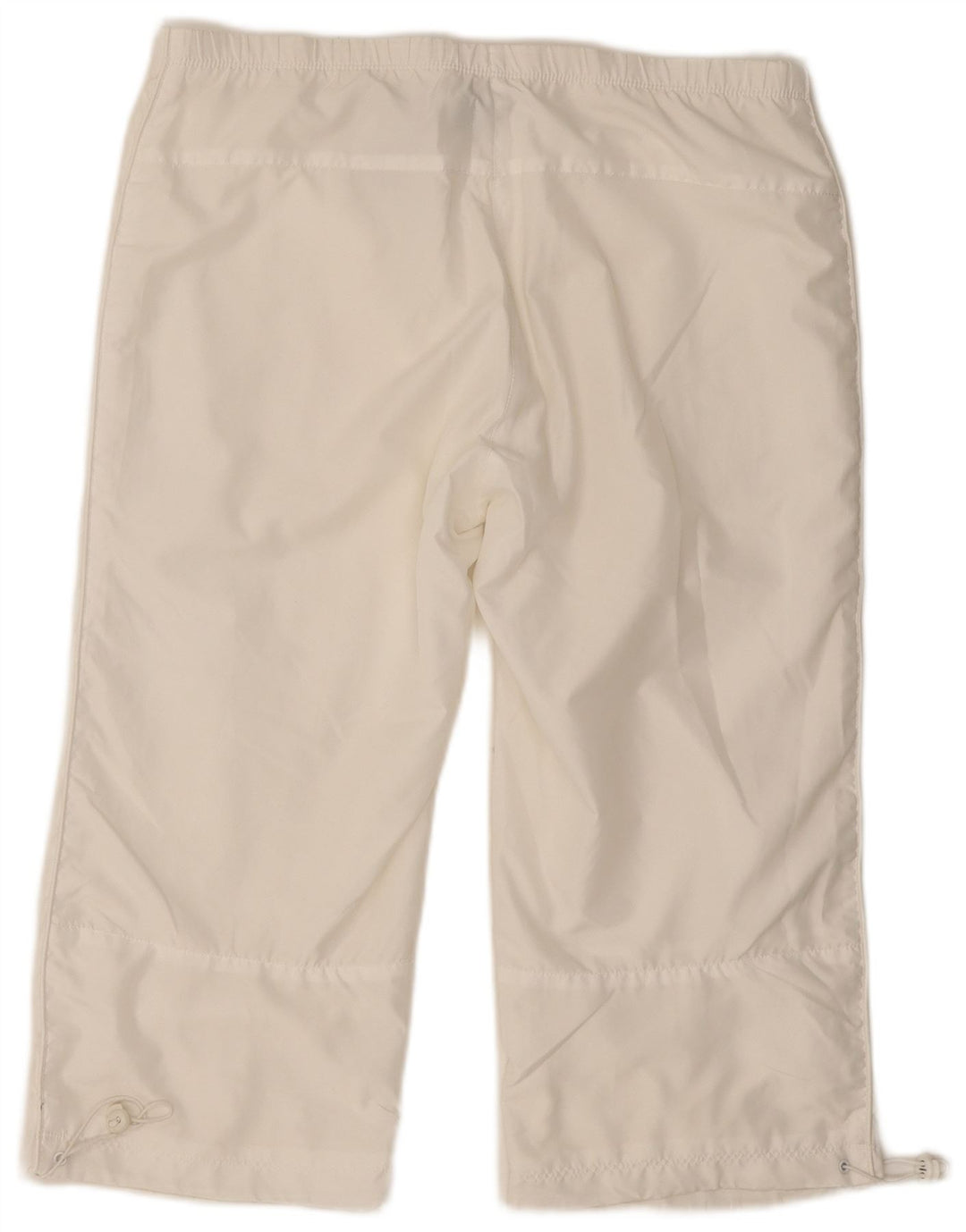 Nike Mujer Capri Chándal Pantalones UK 14/16 Grande Blanco Poliéster