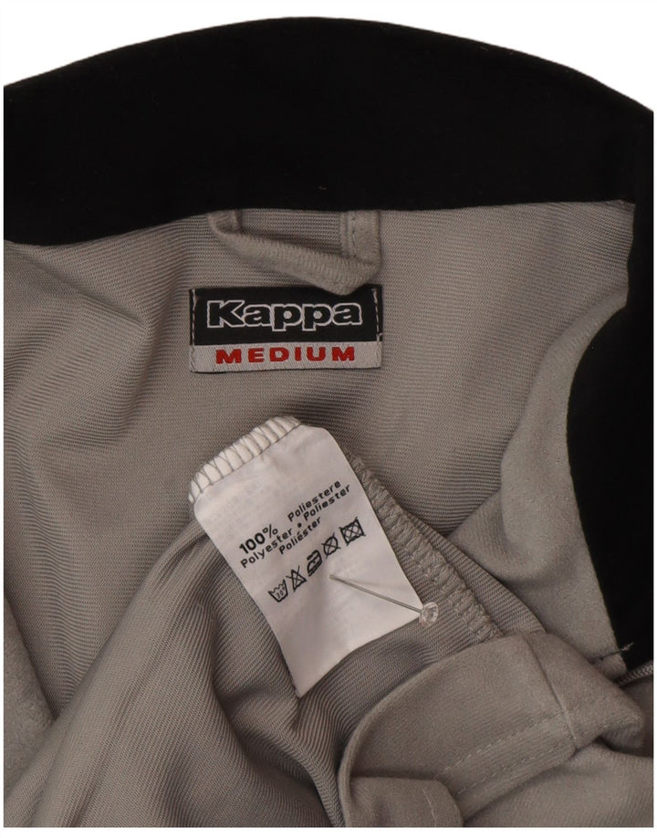 Kappa Hombre Chaqueta De Chándal Top Poliéster Color Block Gris Medio
