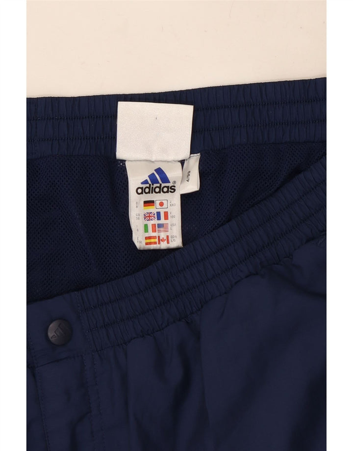 Adidas Hombre Cargo Chándal Pantalones Grande Azul Marino Poliéster