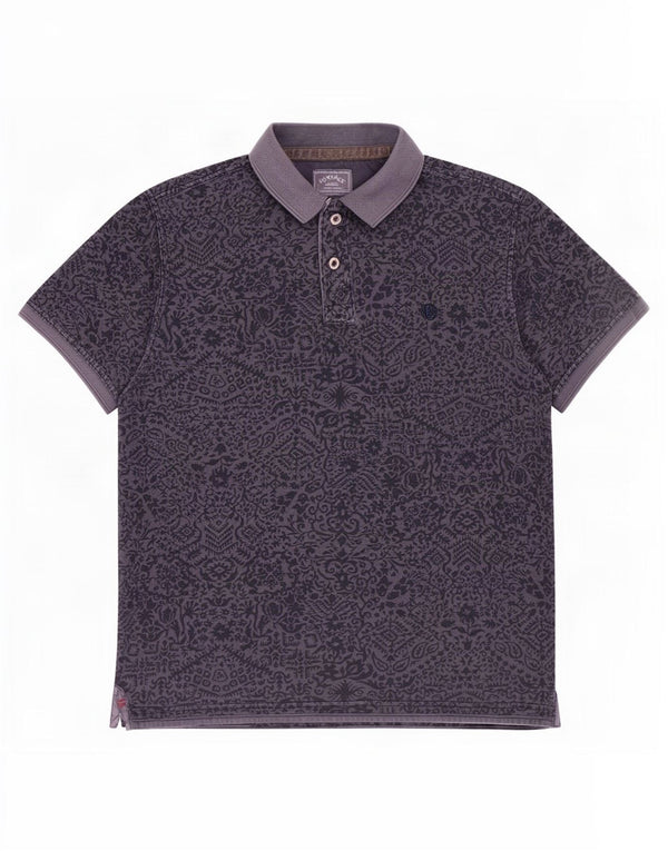 Polo para hombre Fat Face Large Azul marino Paisley Algodón