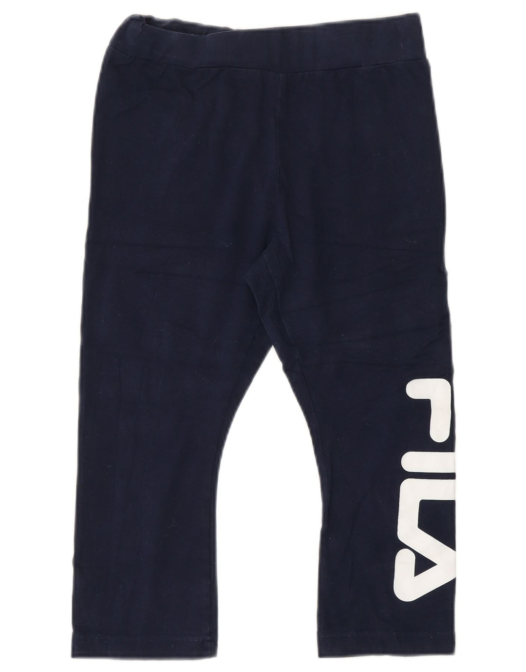 FILA Leggings capri gráficos para mujer UK 4 XS Algodón azul marino
