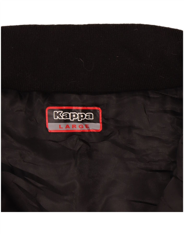 Chaleco acolchado Kappa para hombre UK 40 Large Poliéster negro