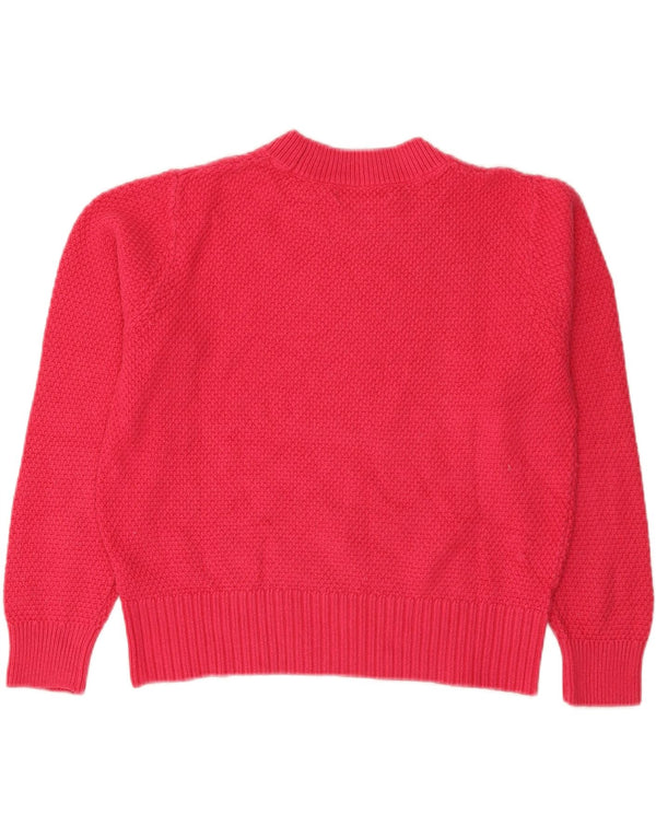 Marks & Spencer Suéter Corto con Cuello Alto para Mujer UK 44 Grande Rosa