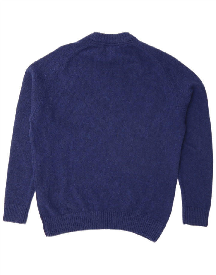 Barbour Jersey De Cuello Redondo Para Hombre XL Lana Azul