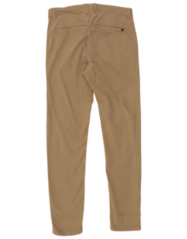 Zara Mens Skinny Chino Pantalones EU 40 Medium W31 L31 Beige