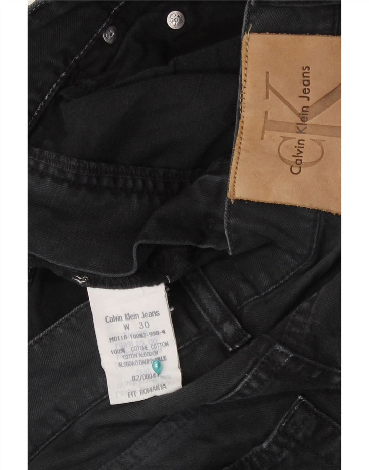 Calvin Klein Jeans rectos para hombre W30 L33 Algodón negro