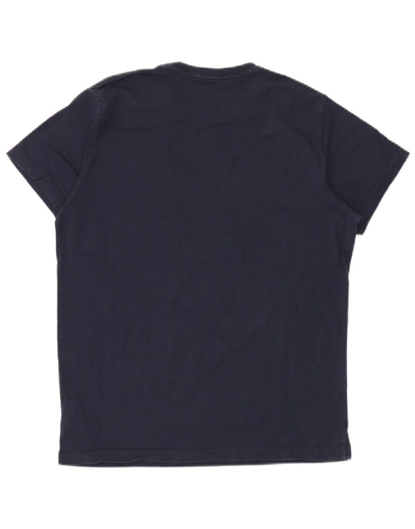 PEPE JEANS Camiseta gráfica de ajuste regular para hombre Top grande de algodón azul marino