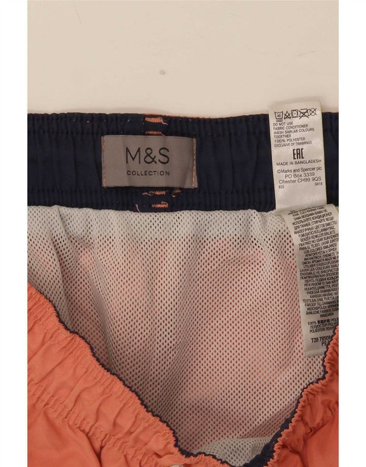 Bañador Marks & Spencer Hombre Naranja Mediano Poliéster