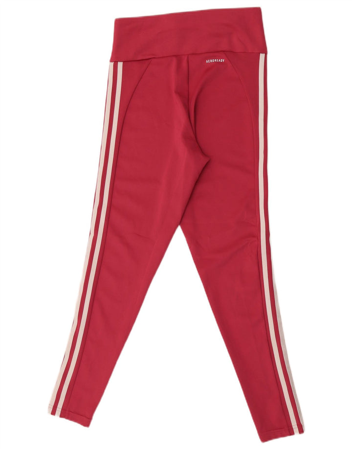 Adidas Mujer Aeroready Leggings UK 8/10 Pequeño Rosa Poliéster