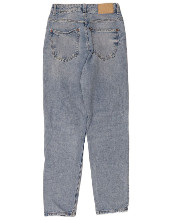 Zara Vaqueros Cónicos Para Mujer EU 36 XS W26 L28 Azul