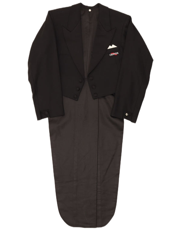 Ermenegildo Zegna - Traje de 2 piezas para hombre, talla UK 40, grande, W36 L30, lana negra