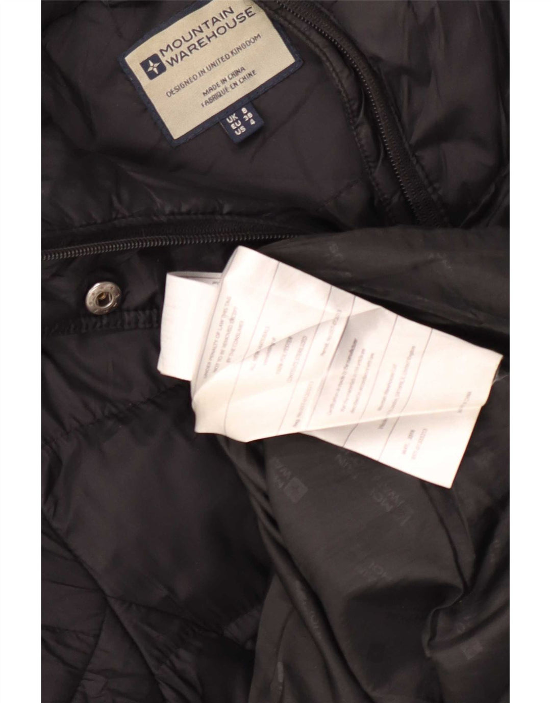 Abrigo acolchado con capucha para mujer Mountain Warehouse UK 8 Small Poliéster negro
