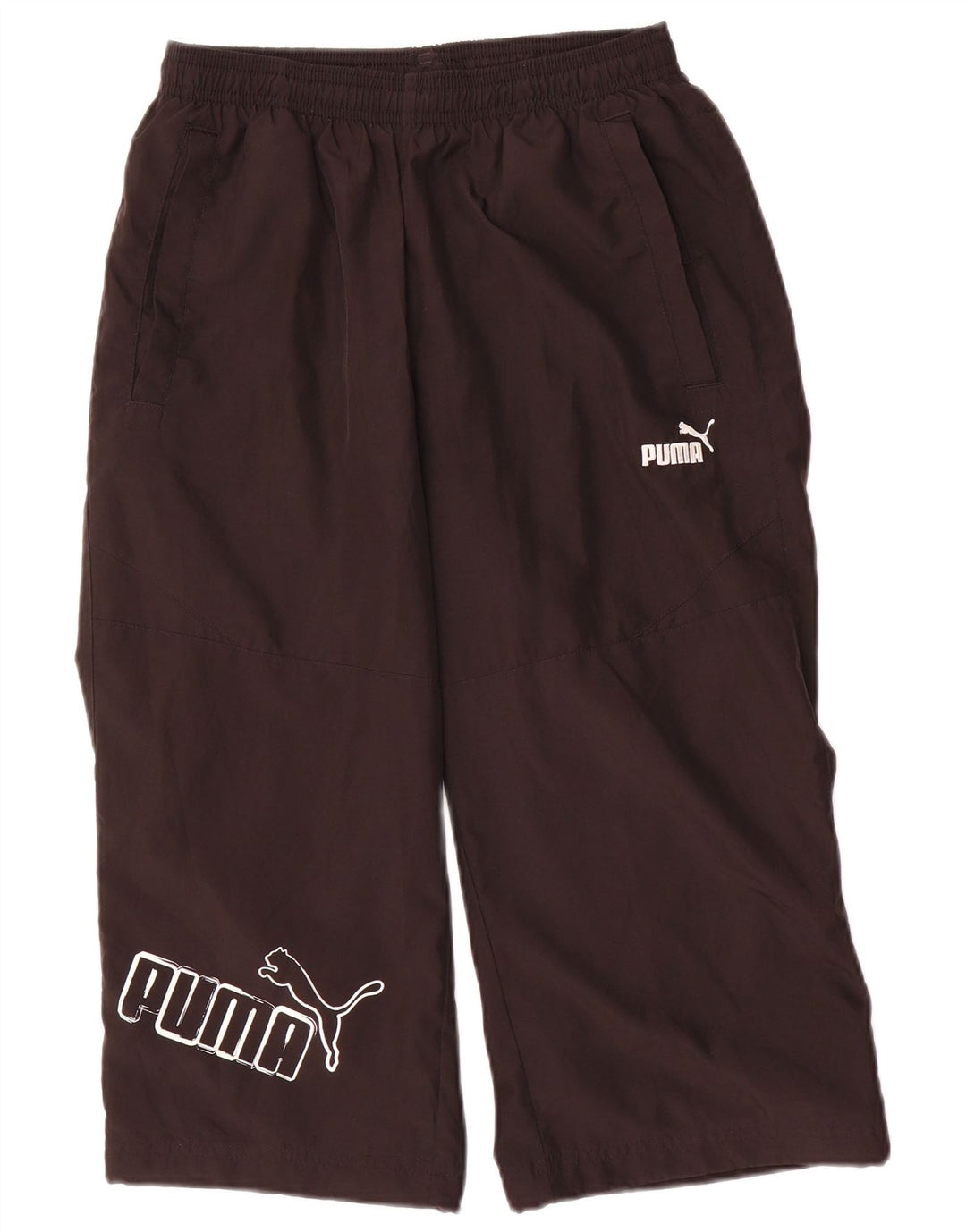 Puma Pantalones de chándal para niño Graphic 13-14 años Negro Poliéster