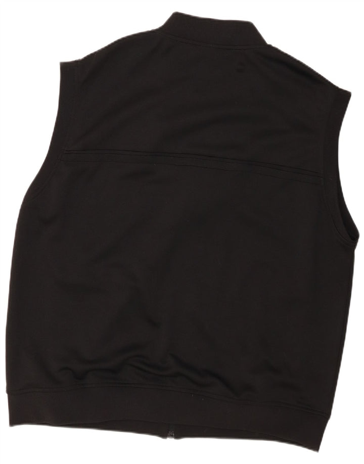 Sergio Tacchini Chaqueta de chándal sin mangas para hombre 3XL Poliéster negro