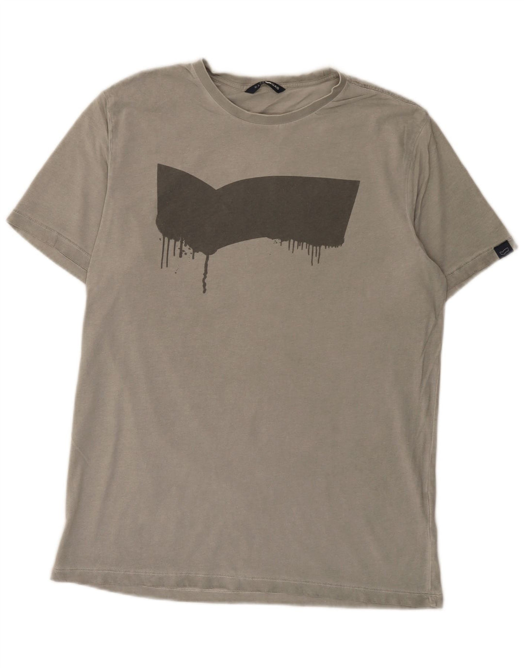 Gas - Camiseta gráfica para hombre, talla grande, algodón gris