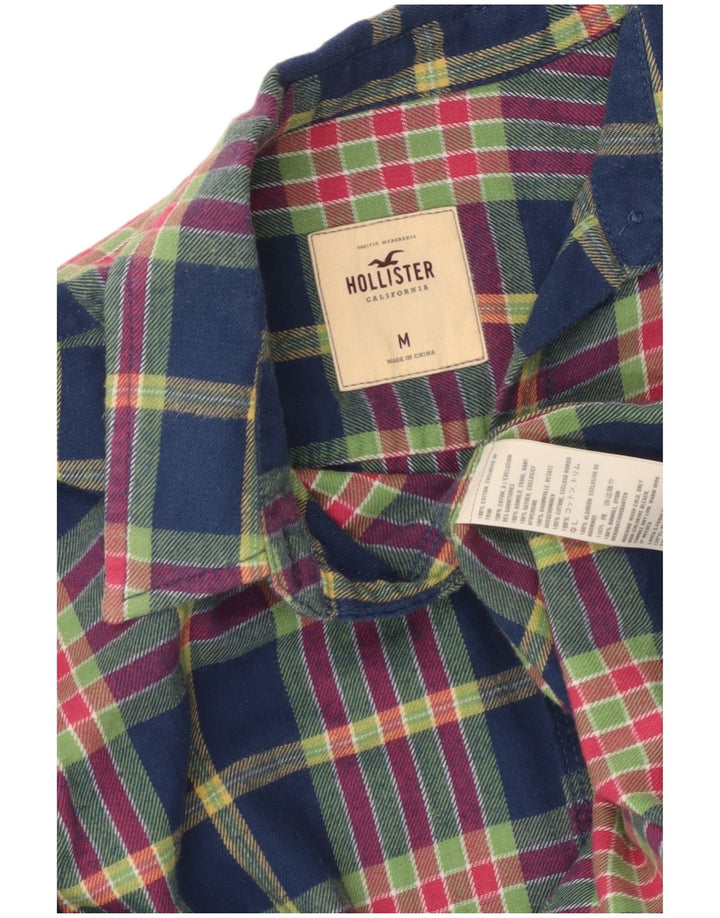 HOLLISTER Camisa de franela para mujer UK 40 Mediana Algodón a cuadros multicolor