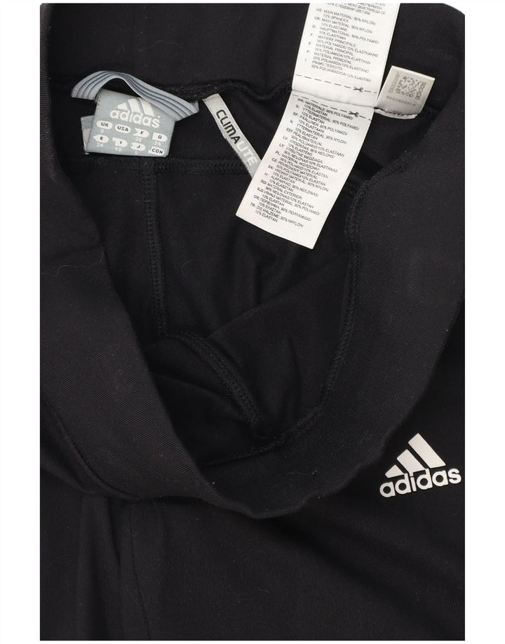 Adidas Mujer Climalite Chándal Pantalones UK 8 Pequeño Poliéster Negro