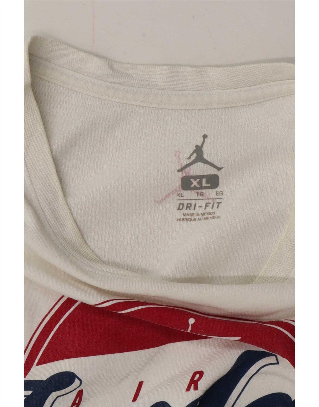 Jordan - Camiseta gráfica para hombre, talla XL, color blanco