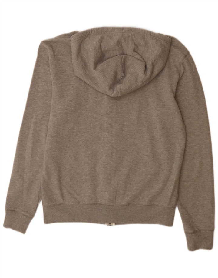 J. CREW Suéter con capucha y cremallera para hombre Algodón moteado gris medio