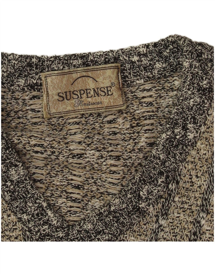 Suspense - Jersey con cuello en V para hombre, talla XL, rayas azules