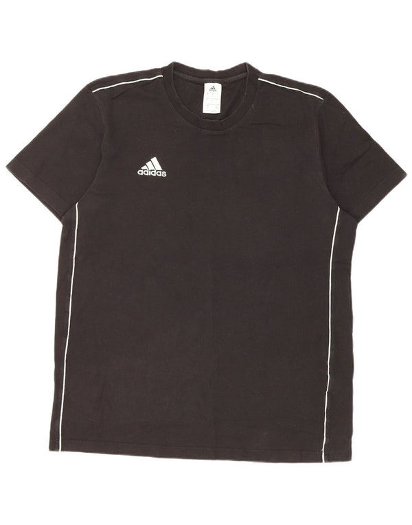 Adidas - Camiseta para hombre, talla grande, algodón negro