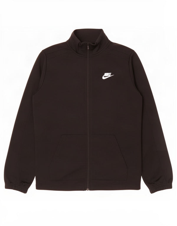 Nike Boys Graphic Chándal Top Chaqueta 12-13 años XL Negro Poliéster