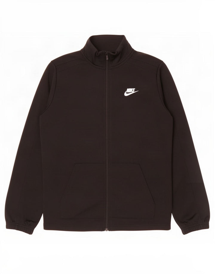 Nike Boys Graphic Chándal Top Chaqueta 12-13 años XL Negro Poliéster