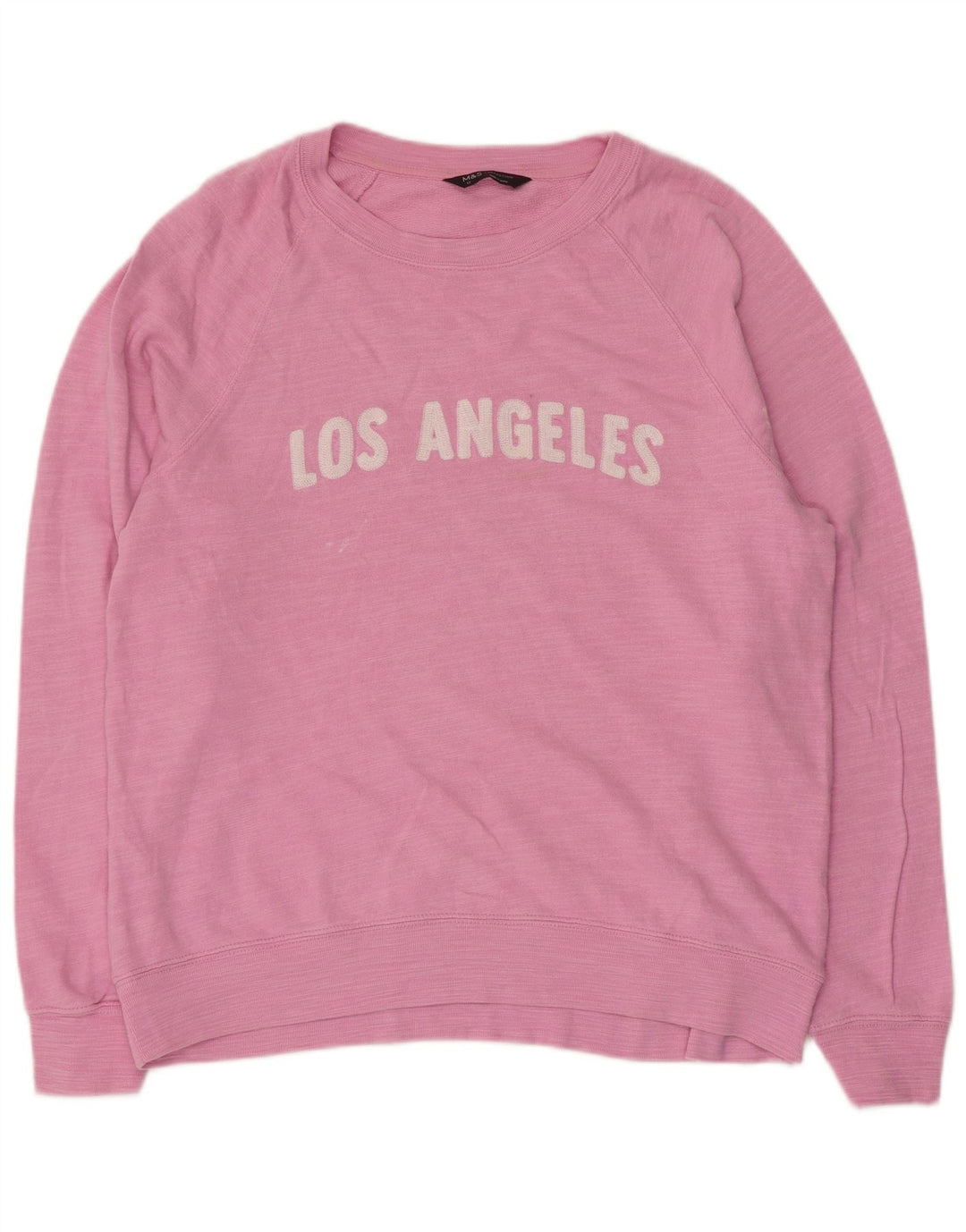 Marks & Spencer - Sudadera gráfica para mujer, talla 40, talla mediana, color rosa