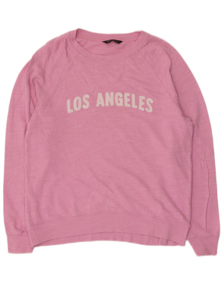 Marks & Spencer - Sudadera gráfica para mujer, talla 40, talla mediana, color rosa