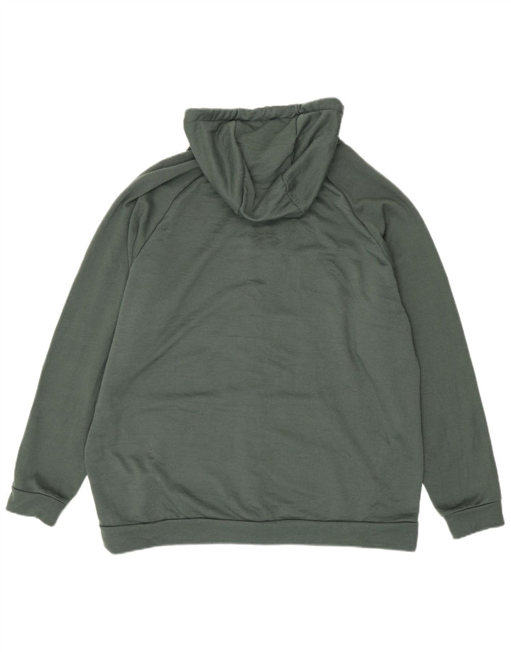 NIKE Sudadera con capucha y cremallera Dri Fit para hombre XL Poliéster verde