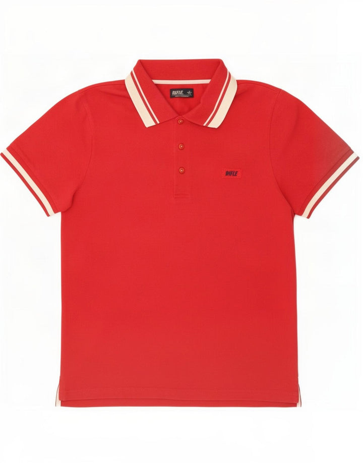 Rifle Polo Hombre Pequeño Algodón Rojo