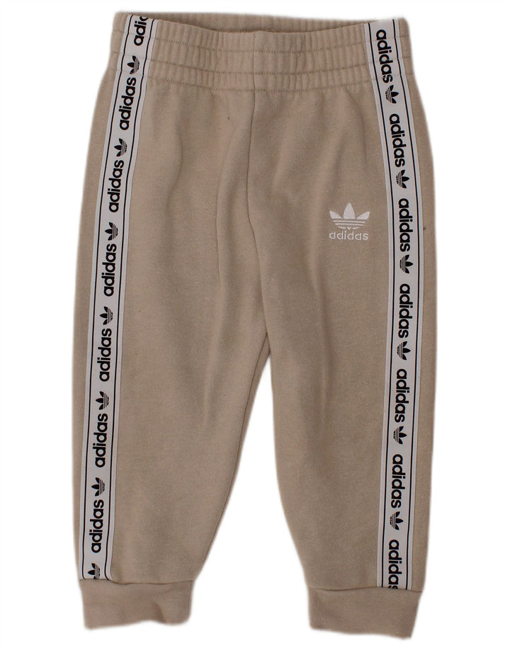 ADIDAS Pantalones de chándal para bebé niño Graphic Joggers 12-18 meses Beige