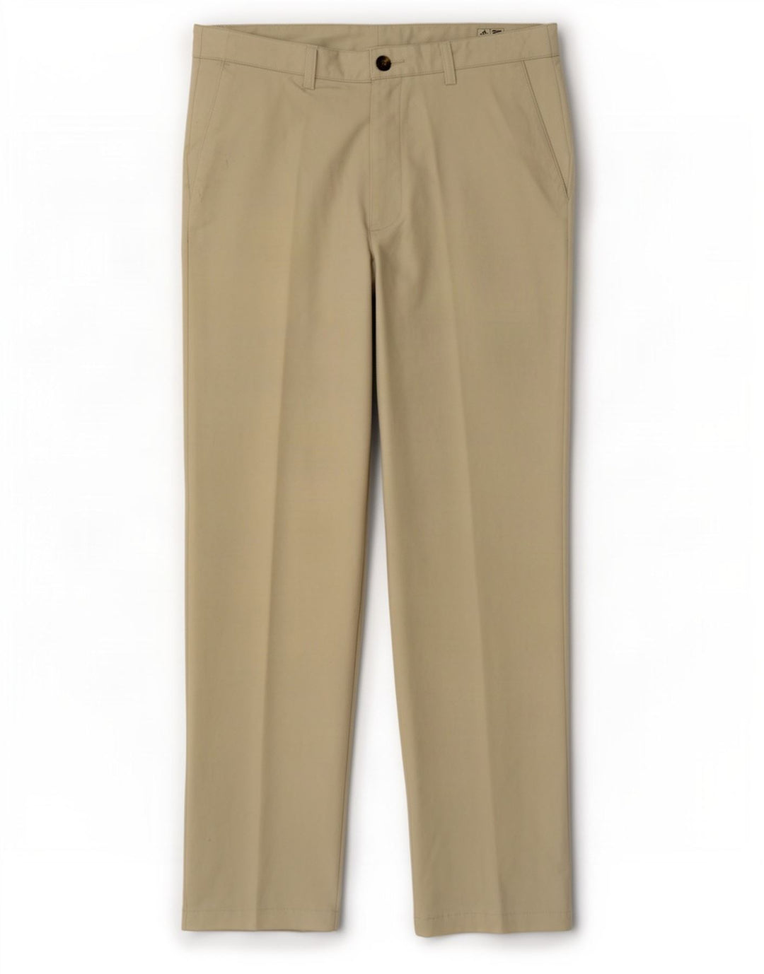 Adidas Pantalón chino recto Climacool para hombre W36 L32 Poliéster beige