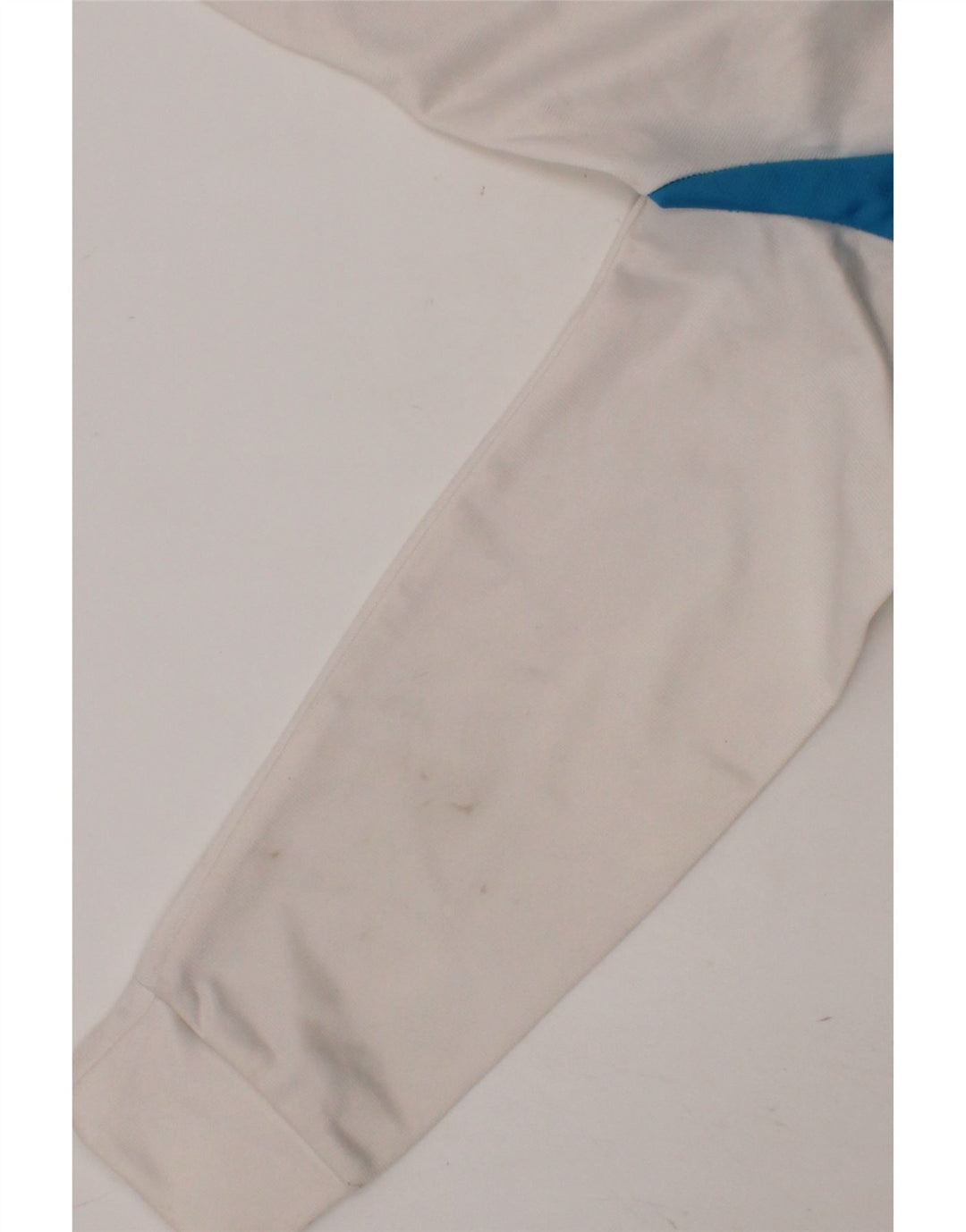 DECATHLON Boys Tracksuit Top Jacket 5-6 Years White Colourblock Polyester Vintage Decathlon and Second-Hand Decathlon from Messina Hembry 
