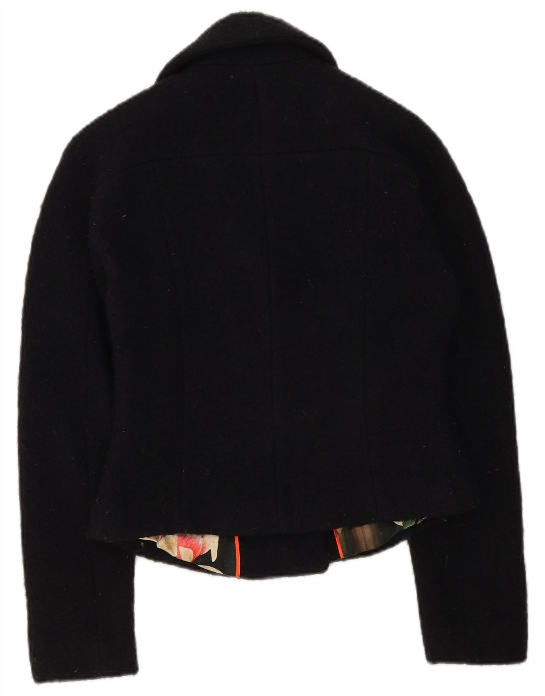 Ted Baker Chaqueta Bolero para Mujer UK 8 Small Lana Negra