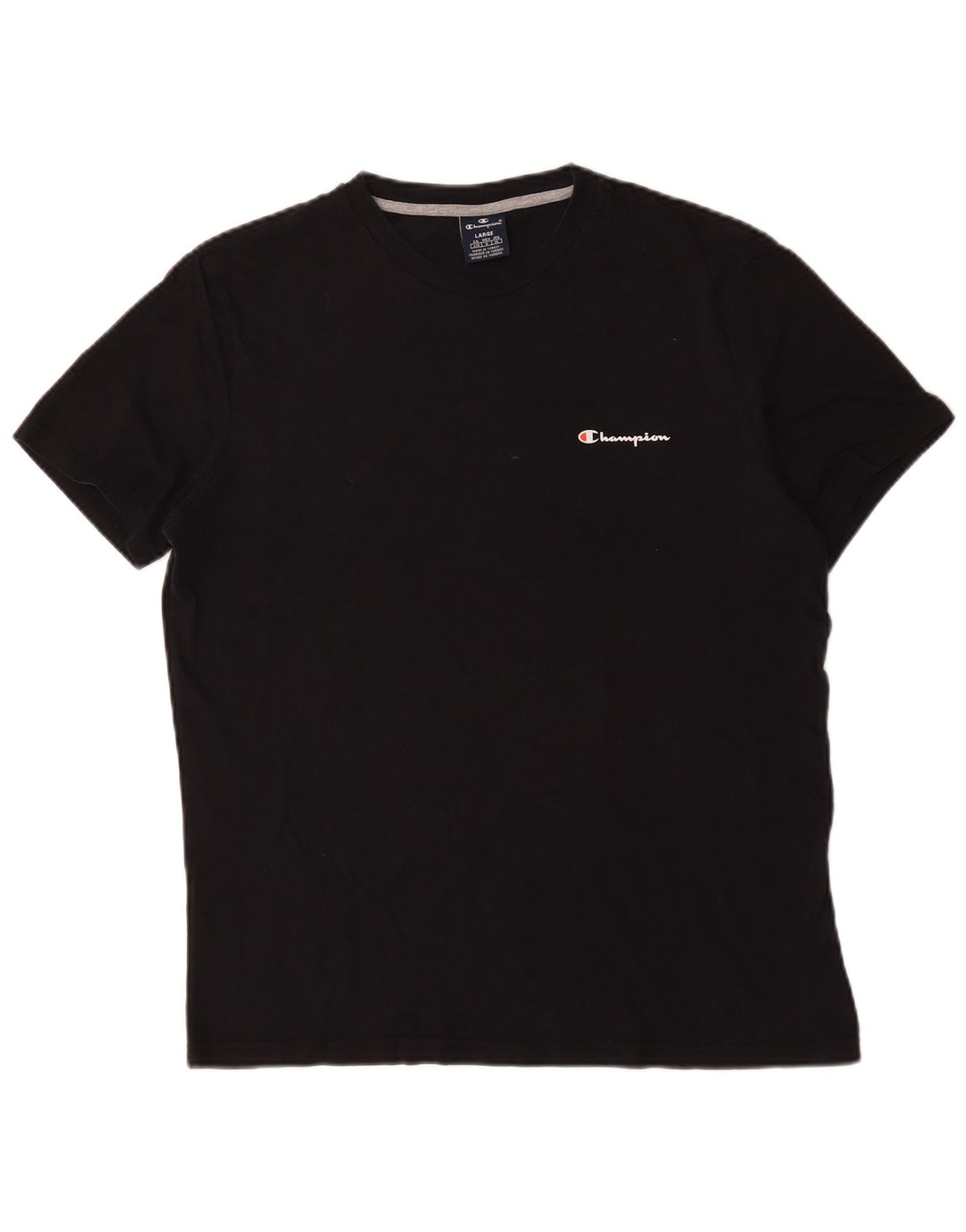 Champion Camiseta Hombre Top Grande Algodón Negro