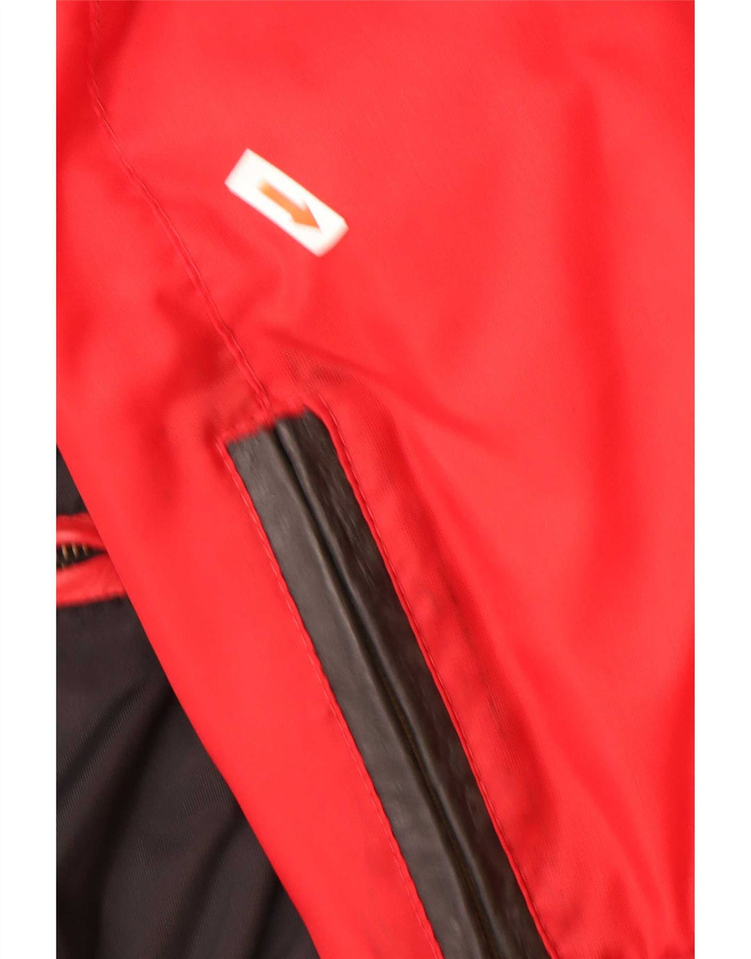 Vintage hombres bomber chaqueta Reino Unido 42 XL rojo colorblock poliamida