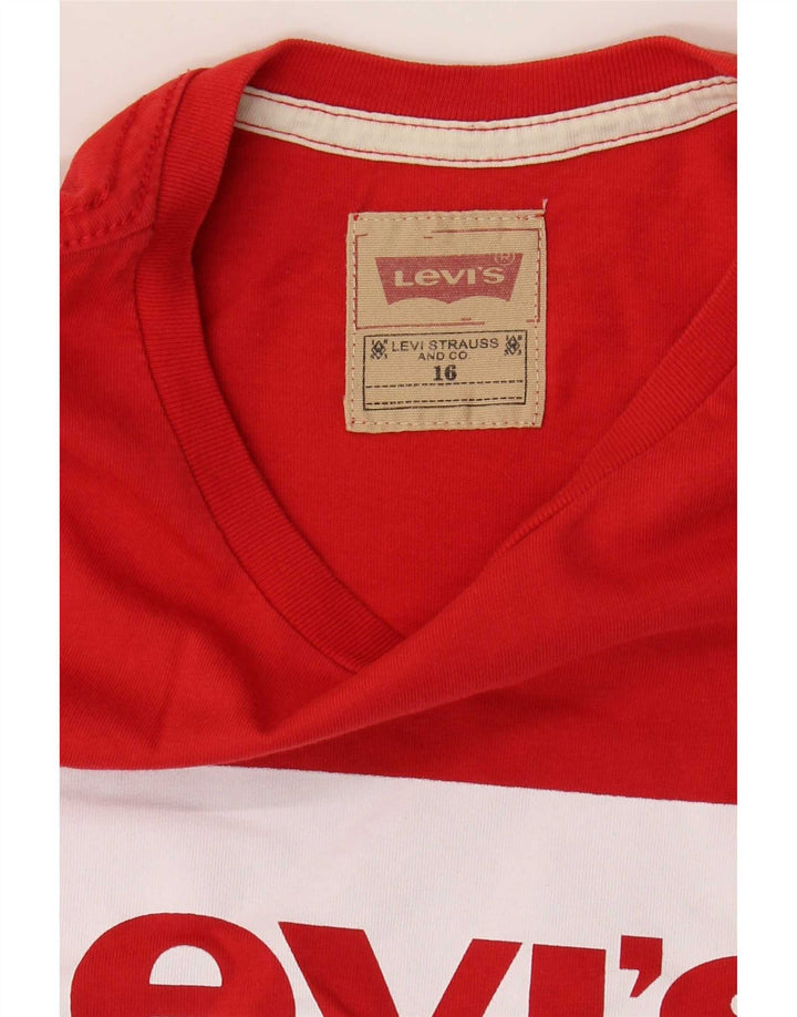 Levi's Camiseta gráfica para niño 15-16 años Rojo