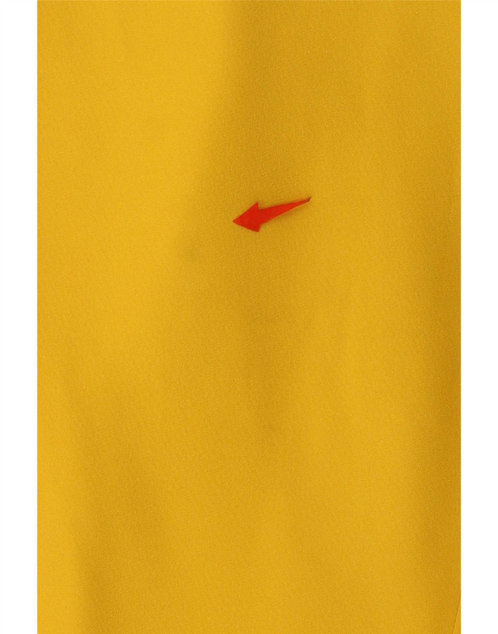 Vintage mujer 3 botones Blazer chaqueta Reino Unido 14 bloque de color amarillo medio