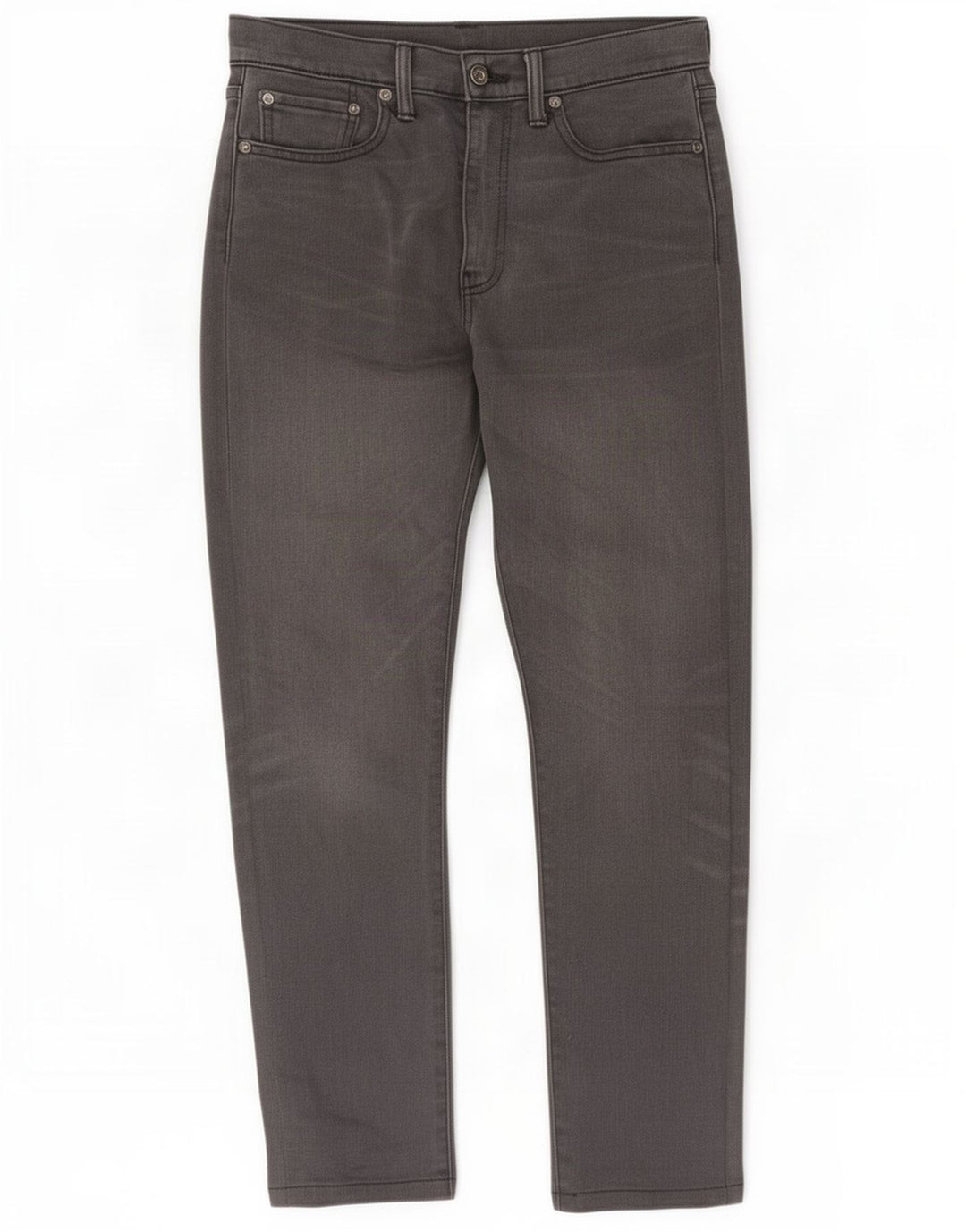 Levi's Hombre 522 Slim Jeans W29 L32 Algodón Gris