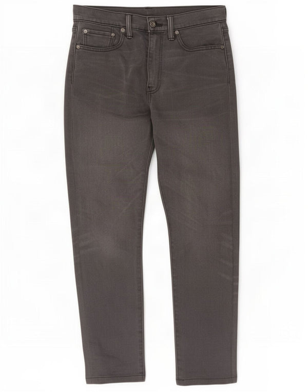 Levi's Hombre 522 Slim Jeans W29 L32 Algodón Gris