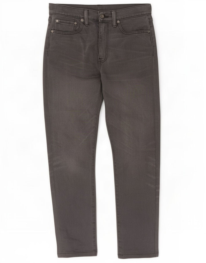 Levi's Hombre 522 Slim Jeans W29 L32 Algodón Gris