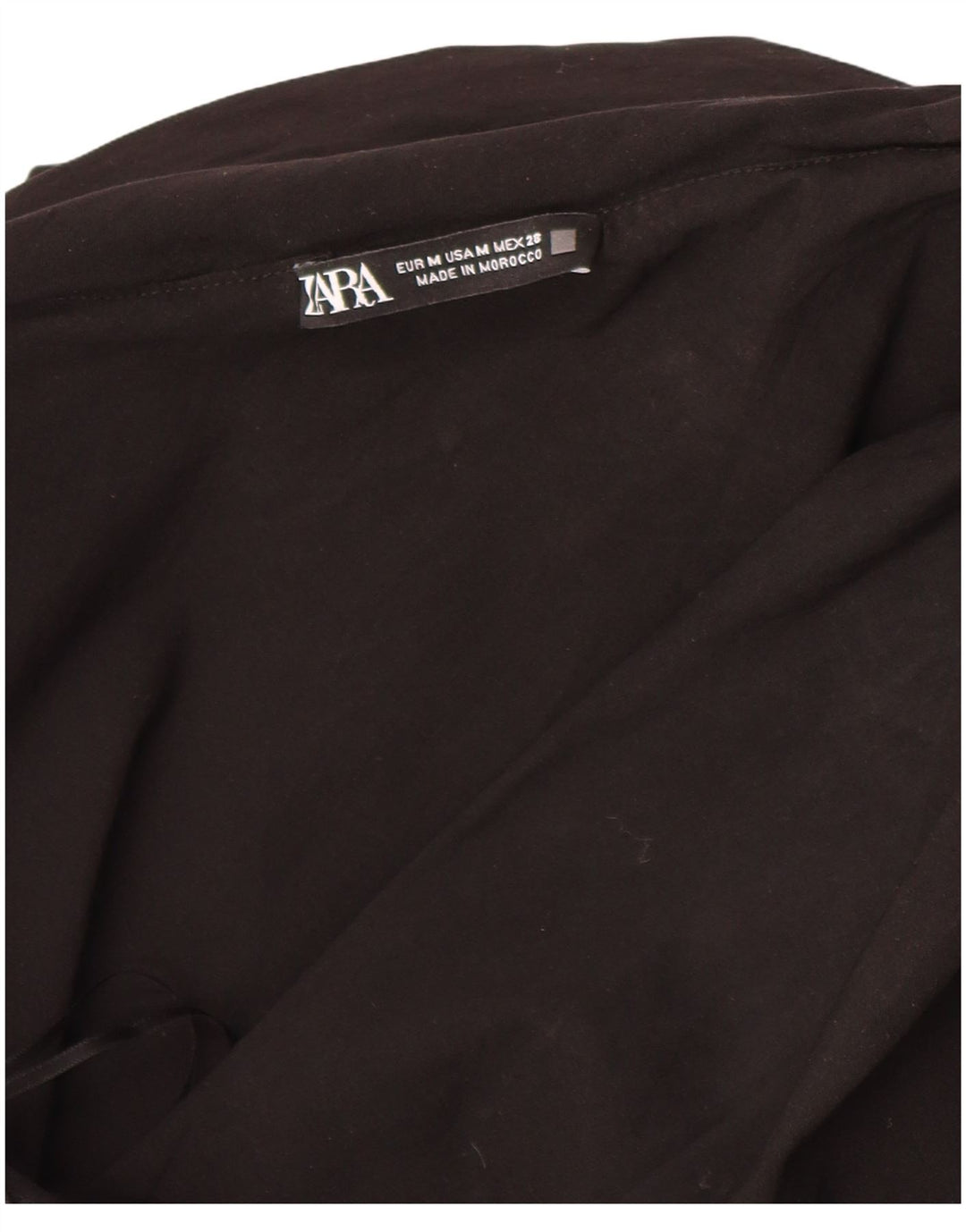 Zara Mujer Crop Top De Un Hombro Reino Unido 42 Mediano Negro