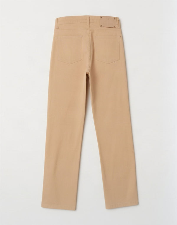 Zara Mujer Vaqueros Slim EU 36 XS W26 L28 Algodón Beige